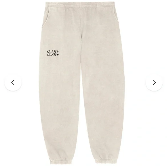 NWT Kill Crew Cream Sweat Joggers - Picture 3 of 4